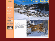Tablet Screenshot of chalet-regina.com